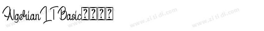 AlgerianLT Basic字体转换